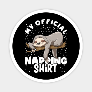 Funny Napping Sleeping Sloth Lazy Sleep Magnet